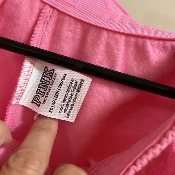 Pink VS fold over sweat shorts - Picture 4 of 7